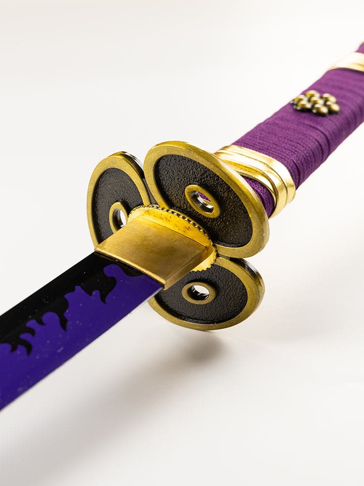 Battle-Ready Zoro's Enma Katana & Enma Keychain (Purple) + Stand - Free Samurai Pen - Image 15