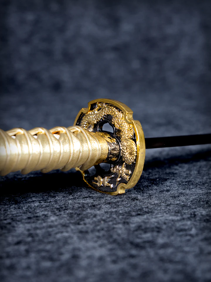 15-inch Gold Dragon Mini Katana - Image 7