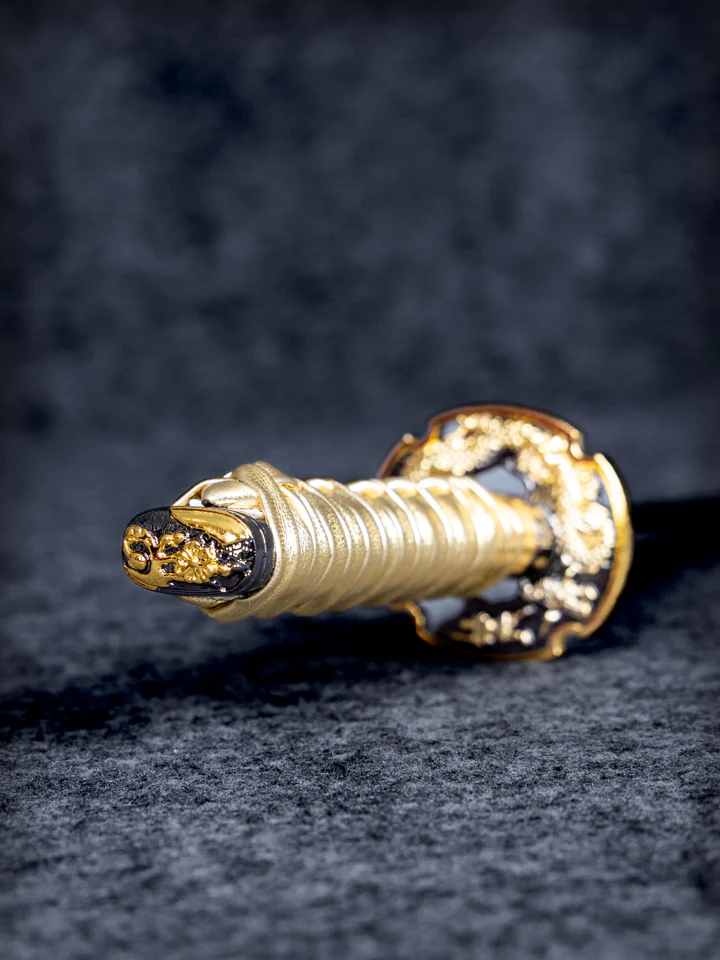 15-inch Gold Dragon Mini Katana - Image 8