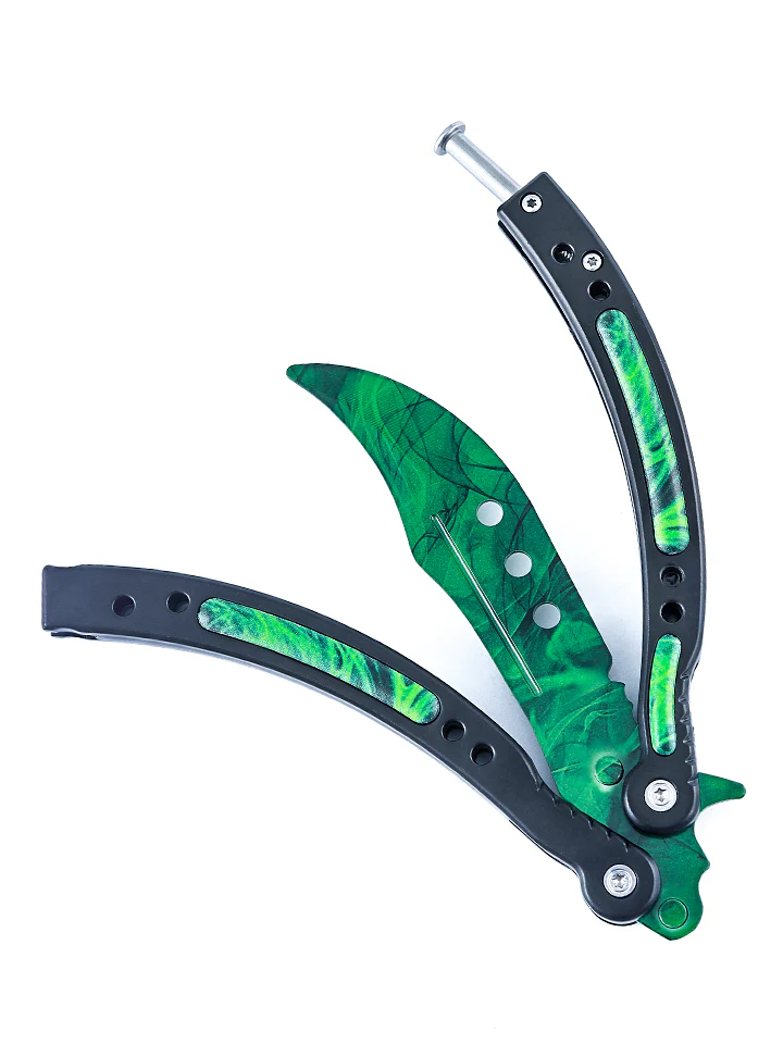 Gamma Doppler Emerald Butterfly Knife - Image 3