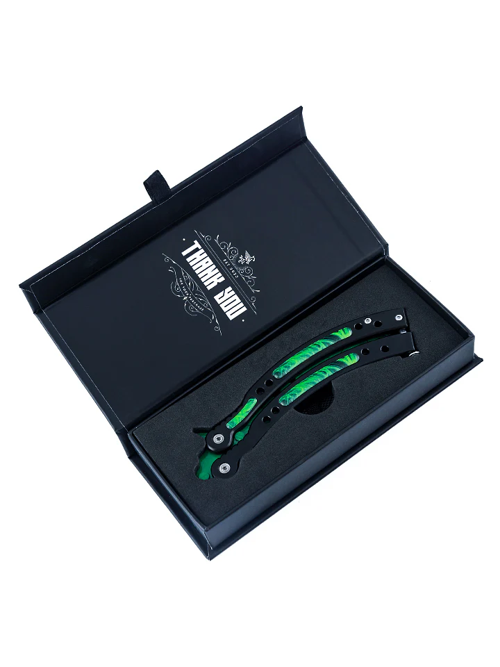 Gamma Doppler Emerald Butterfly Knife - Image 8