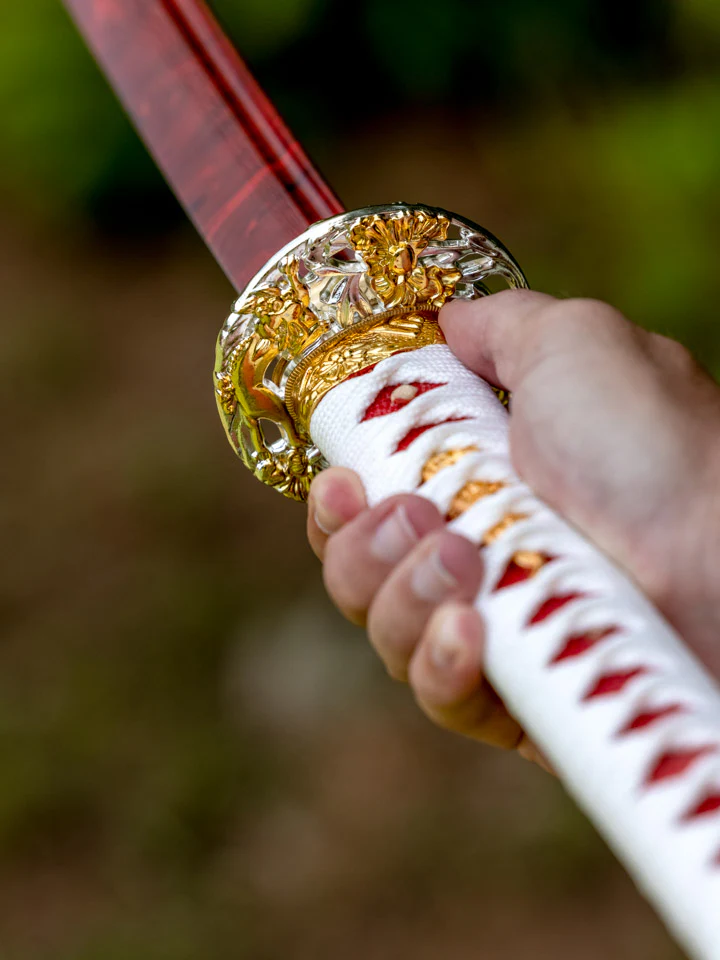 Crimson Dragon Katana (1060 Carbon Steel) - Image 9