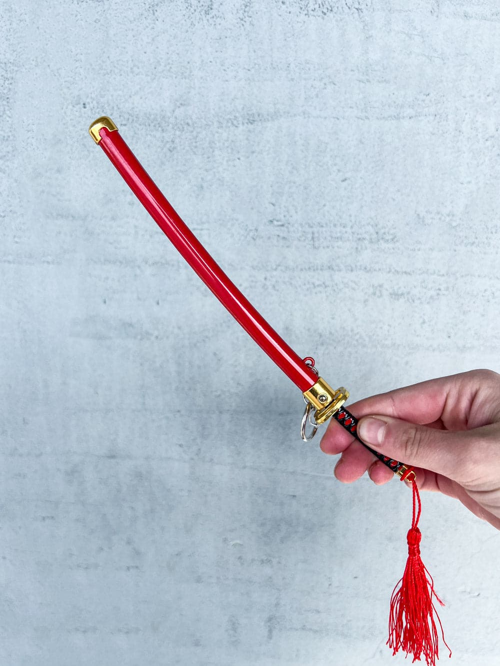 Tanjiro Mini Katana & Genya Keychain + Stand + FREE Samurai Pen - Image 12