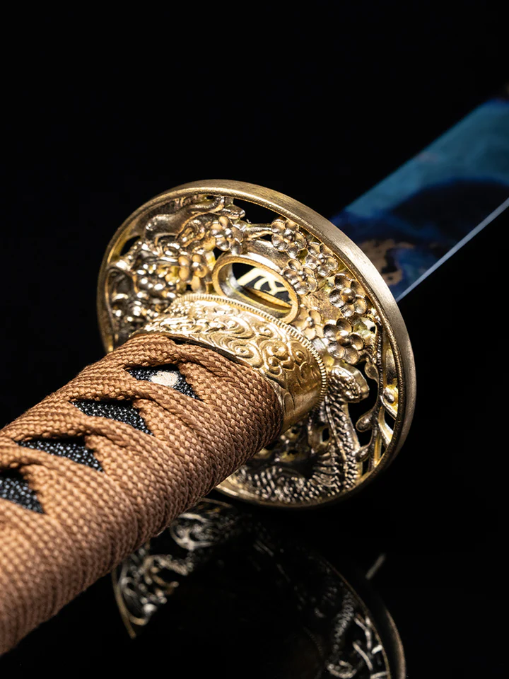 Gold Ore Katana (1060 Carbon Steel) - Image 3