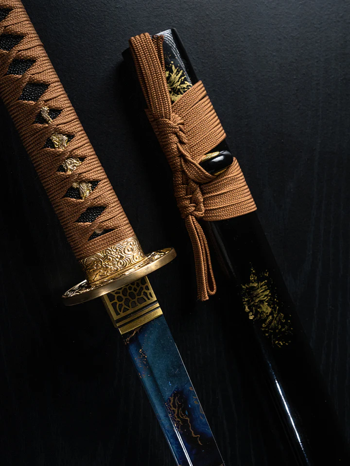 Gold Ore Katana (1060 Carbon Steel) - Image 5