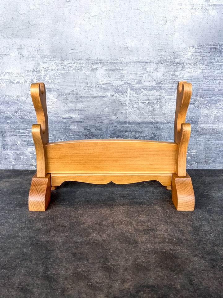 Light Wood Double Sword Stand - Image 3