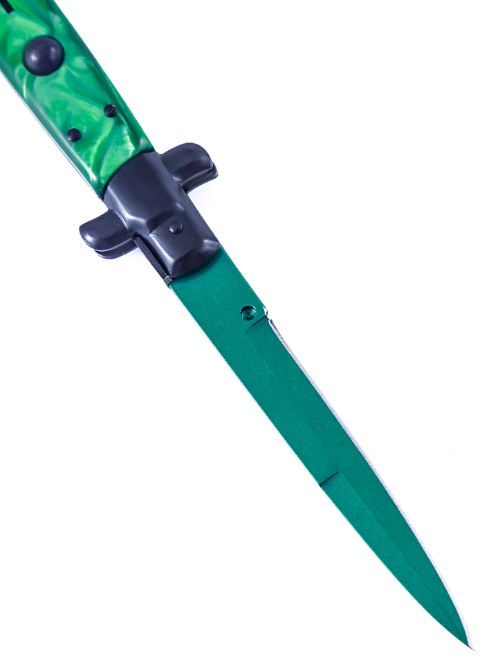 Gamma Doppler Emerald Stiletto Knife - Image 3