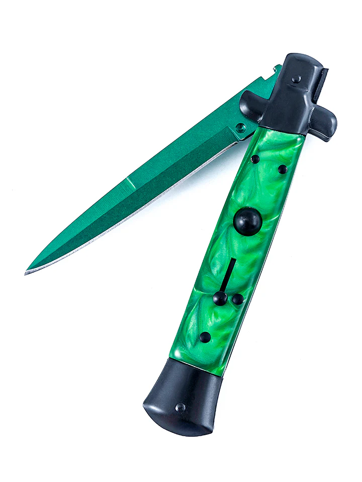 Gamma Doppler Emerald Stiletto Knife - Image 4