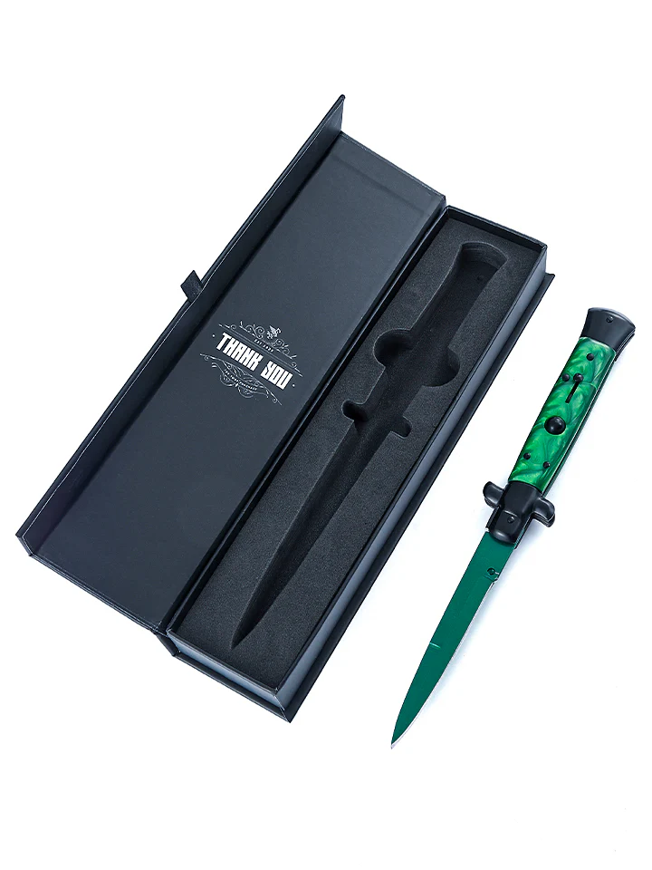 Gamma Doppler Emerald Stiletto Knife - Image 7
