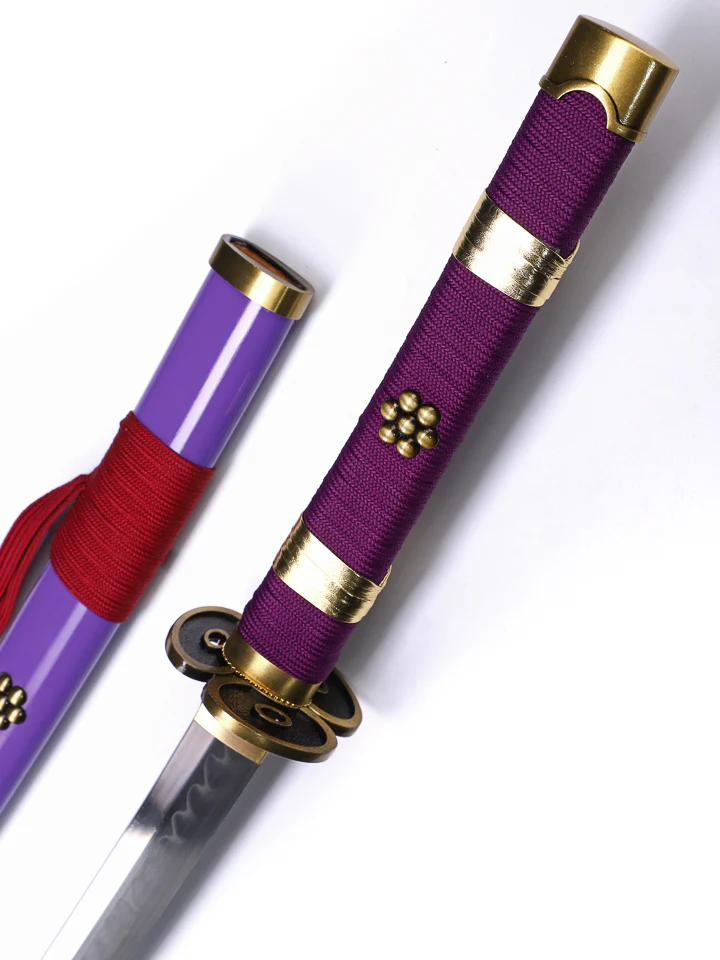 Battle-Ready Purple Enma Katana (1095 Carbon Steel) - Image 8