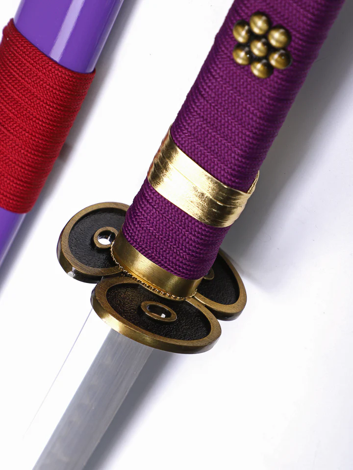 Battle-Ready Purple Enma Katana (1095 Carbon Steel) - Image 9