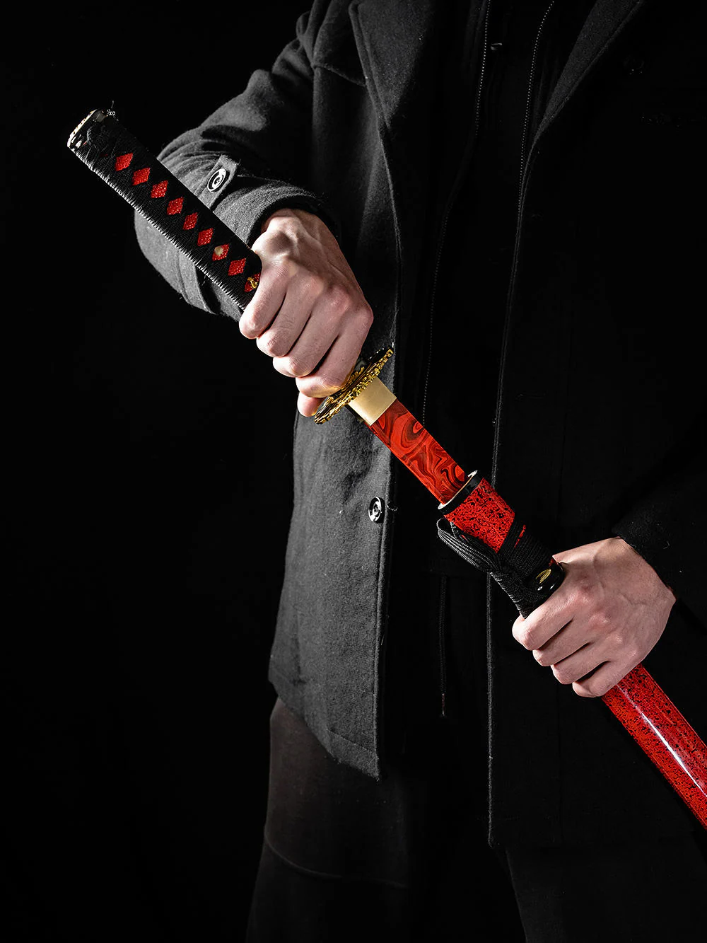 Red Fury Katana (1060 Carbon Steel) - Image 9